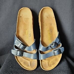 Birkenstock Ibiza Blue Double Strap Sandals